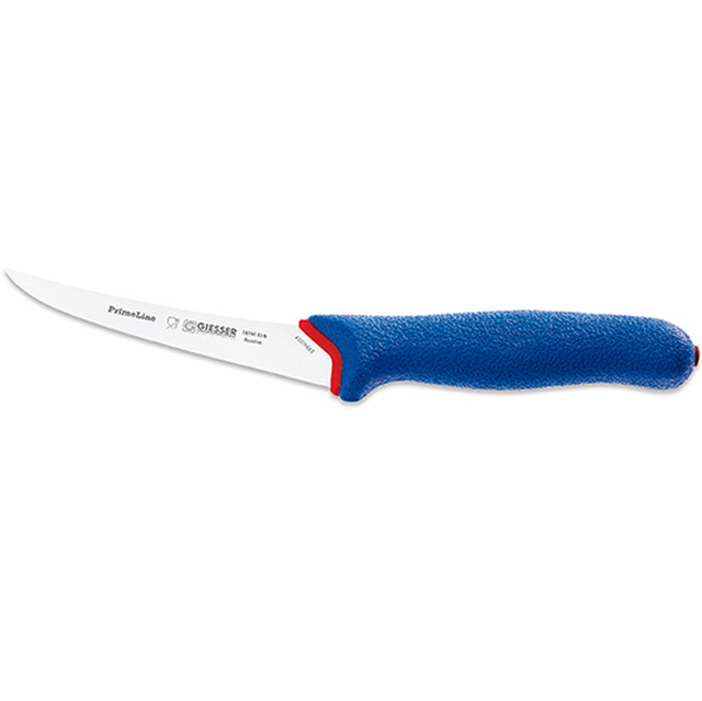 Couteau à désosser PrimeLine, bleu 10 cm, flexible, relevée
