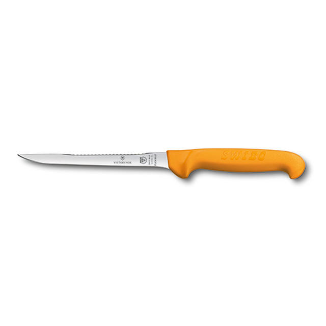 Couteau à poisson, Swibo 16 cm, flexible avec écailleur