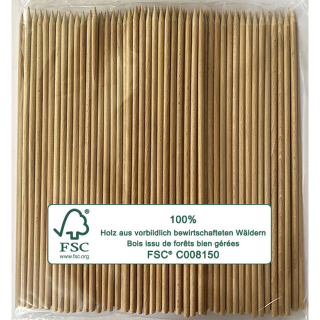 Brochettes hêtre, env. 500 pcs. 250 x 6 mm