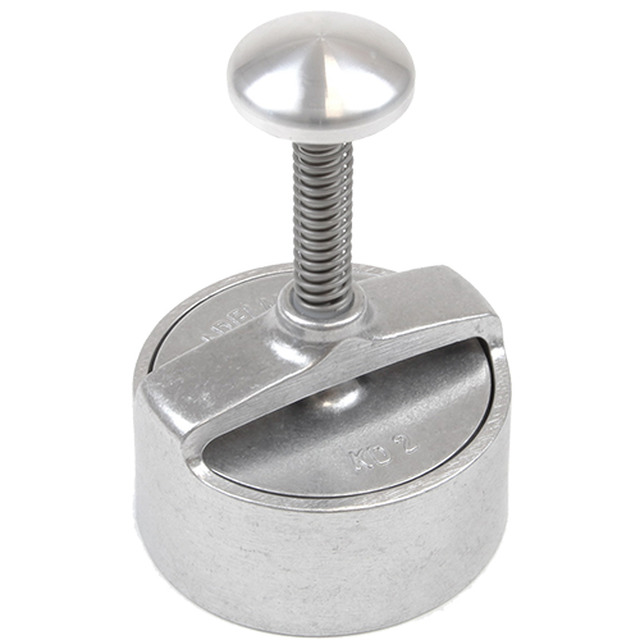 Presse pour hamburger, ronde, aluminium Ø: 10 cm, pour des burgers de 80 - 160g