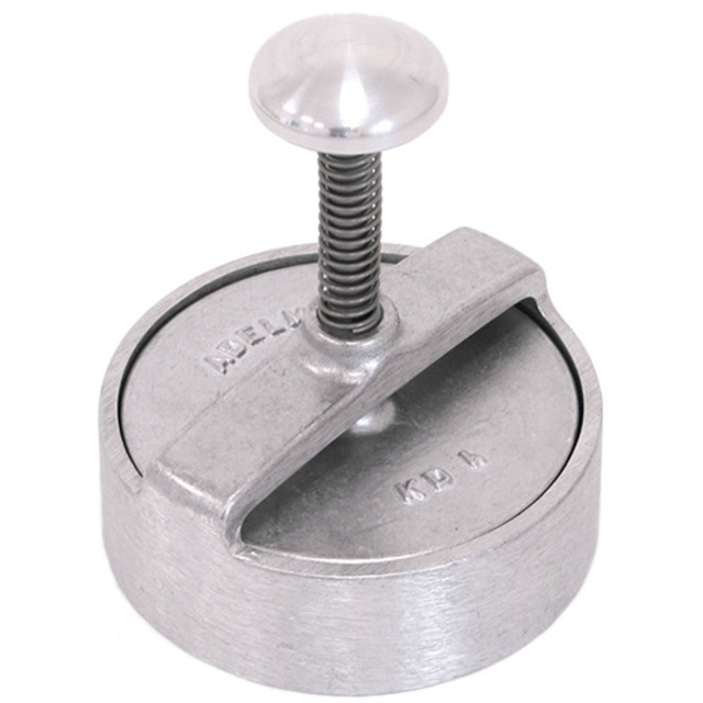 Presse pour hamburger, ronde, aluminium Ø: 12.5cm, pour des burgers de 120 -250g