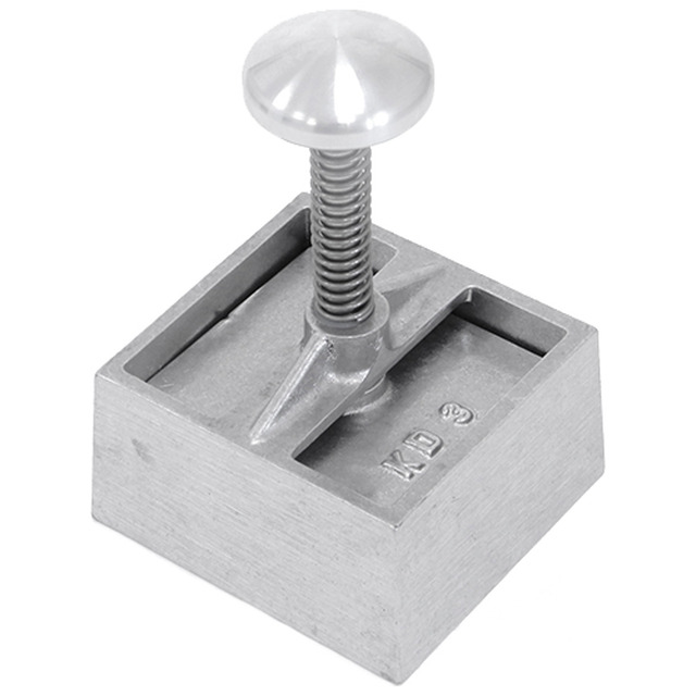 Presse pour hamburger, carré, aluminium 85x95 mm, pour des burgers de 80 - 160g