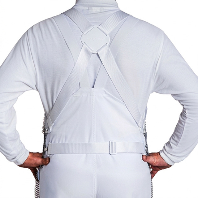 Bretelles pour tablier 78500 60 cm, pu, blanc