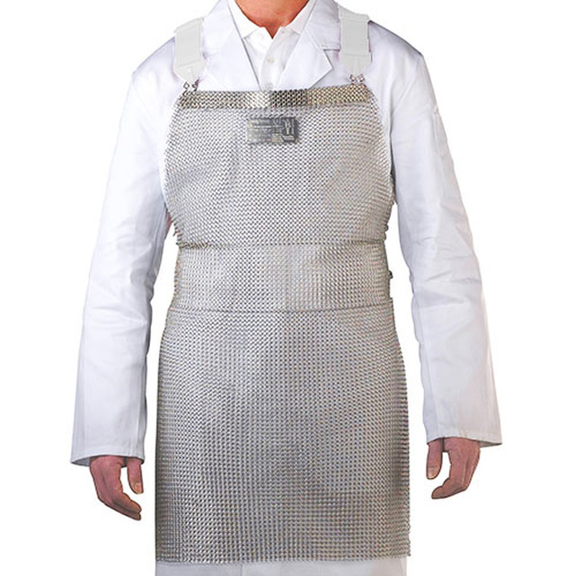 Tablier de protection light 80 x 55 cm, bretelles pu, blanc