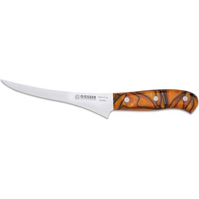 PremiumCut Filet No. 1 17 cm, manche en acrylique, Spicy Orange