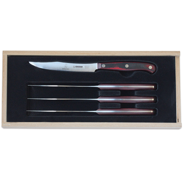 PremiumCut Steak-Set manche en micarta, rocking chefs