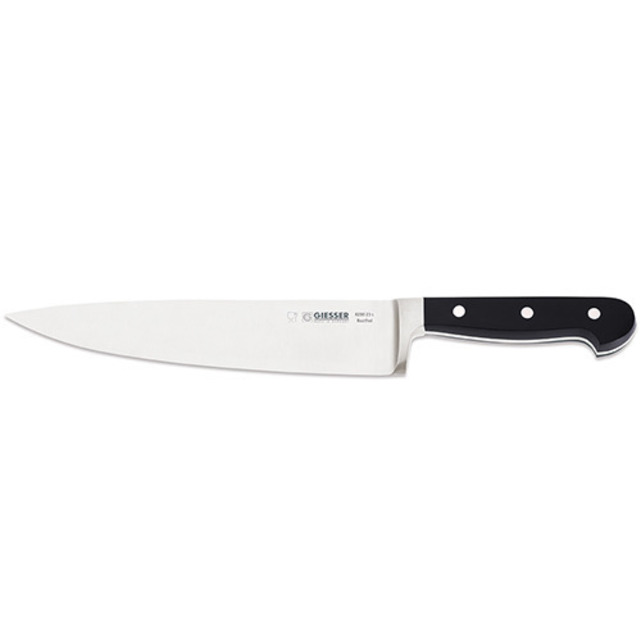 Couteau de chef manche en POM 23 cm, lame large, forgée