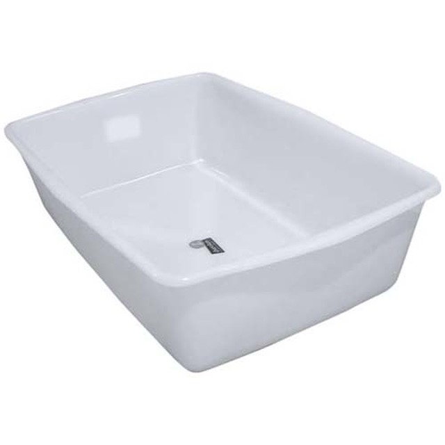 Baquet en plastique blanc, 4 lt. 34 x 24 x 9 cm